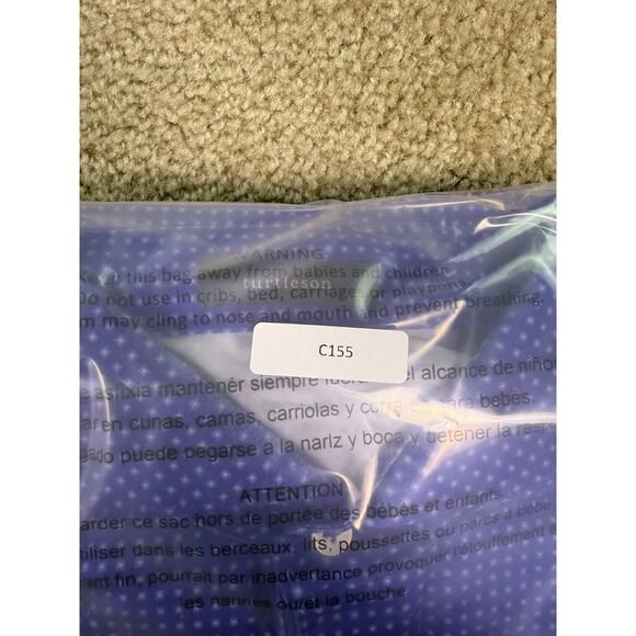 Turtleson Golf Shirt Mens Size Medium Blue Dot Performance Polo Stretch C155 - Picture 9 of 9